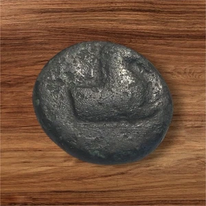 AIOLIS, KYME. AE 18 CIRCA 350-250 a.C. PARTE DI CAVALLO/VASO - N5 - Foto 1 di 2