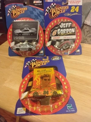 JEFF GORDON NASCAR LOT OF 3- WINNER'S CIRCLE 1/64 -1998 DAYTONA WIN CAR- 2 more - Image 1 of 4