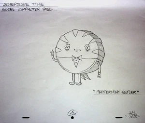 Adventure Time SIGNED Hand-Drawn - Juan Diaz Model Cel Recreation - Picture 1 of 2