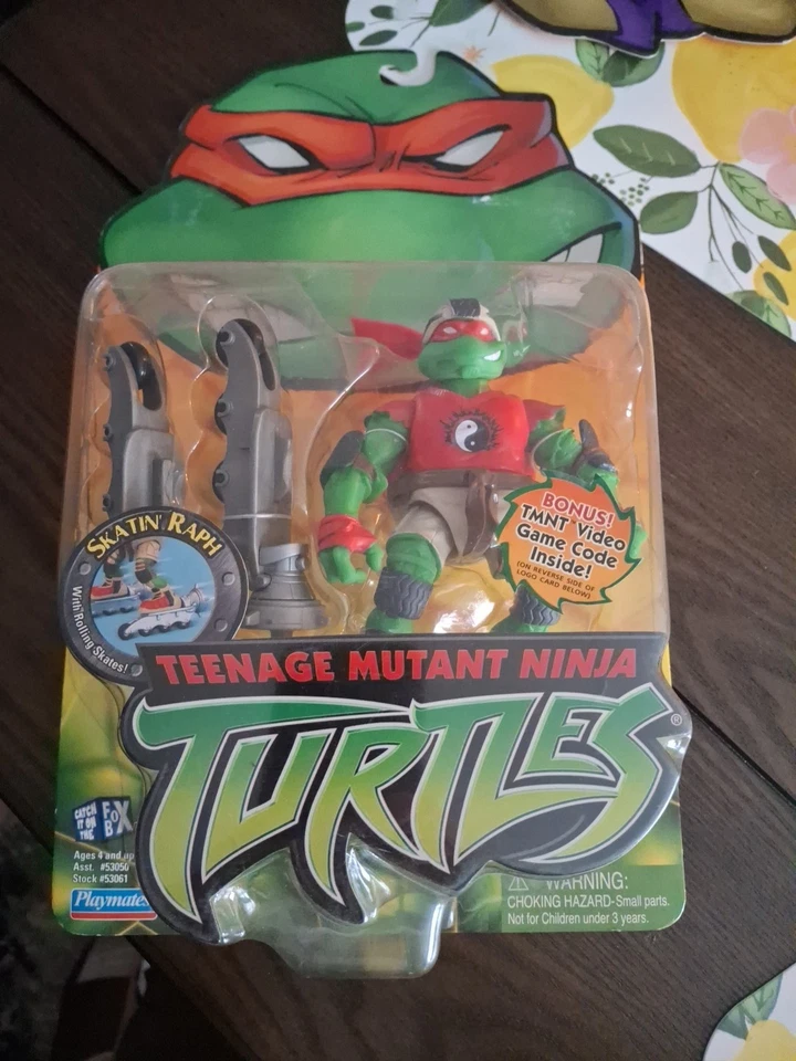 NUEVO Playmates 2003 Skatin' Raphael Teenage Mutant Ninja Turtles Sin usar, en caja Foto 1 de 1
