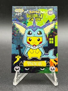 Vaporeon Poncho Pikachu Karte - Kreis Holo - Sammlungen Halloween - Pokemon - Bild 1 von 2