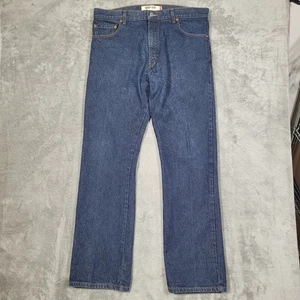 Levi's 517 Boot Cut Jeans Mens 36x34 (Fits 38x34) Dark Wash Denim Cotton Mexico - Picture 1 of 7