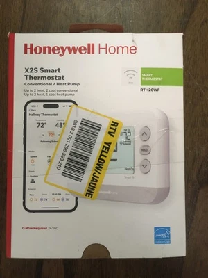 NEW Honeywell X2S Smart Thermostat RTH2CWF Conventional/Heat Pump WiFi - Image 1 of 2