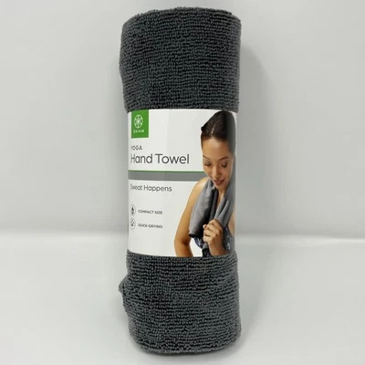 Evolve Yoga Hand Towel by Gaiam Gray Polyester 20" W X 30" L New With Tags - Image 1 of 4