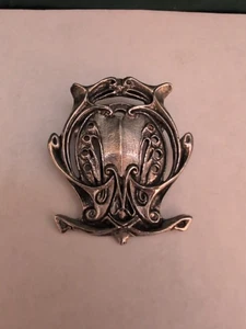 Vintage Brosche Jugendstil Paris Métropolitain Bahnhof Eingang Schild Design  - Bild 1 von 24