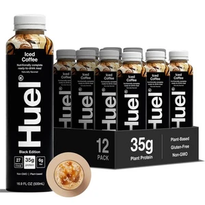 Black Edition RTD High-Protein Meal - Iced Coffee - 16.9 fl oz (12 Bottles) - Picture 1 of 3