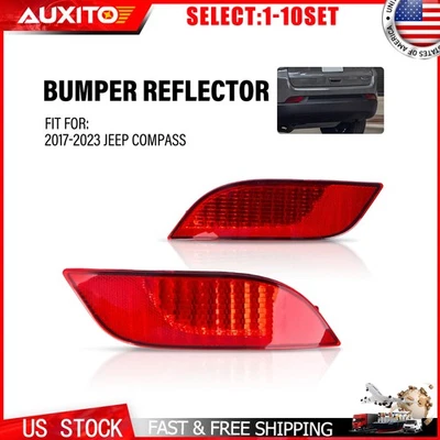 Rear Left Right Bumper Reflector Marker Light for 2017-2023 Jeep Compass 2-20X - Image 1 of 4