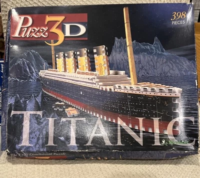 Vintage 1997 Puzz 3D Puzzle RMS Titanic Ship 398 Foam Pieces~by: Wrebbit - Image 1 of 4
