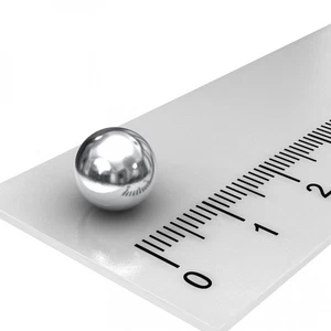 50x POWER NEODYM KUGEL MAGNET, Ø 8 mm, GRADE N35, VERCHROMT, SUPER MAGNETE - Bild 1 von 1