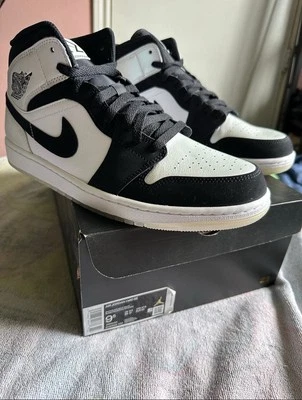 ZAPATOS NIKE AIR JORDAN 1 MID SE 'DIAMOND SHORTS' NEGROS DH6933-100 TALLA 9.5 Para hombre Foto 1 de 4