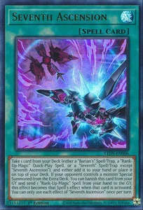 YUGIOH 3x Seventh Ascension x3 LED9-EN006 Ultra 1st Edition NM - Picture 1 of 1