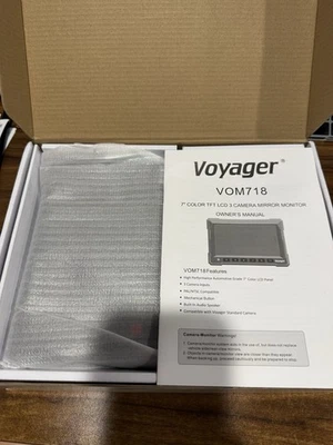 Voyager VOM718 7" LCD Color Backup Rear View Vehicle Observation Monitor - Image 1 of 3