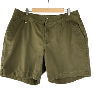 Pantalones Cortos Chinos Lauren Ralph Lauren Verde Ejército Utilitario Informales Clásicos Preppy 18W Foto 1 de 4