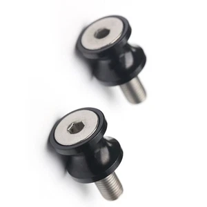 Black Motorcycle Racing Swingarm Spools M6 For Yamaha YZF R3 R1M R1 2019-23 22 - Picture 1 of 5