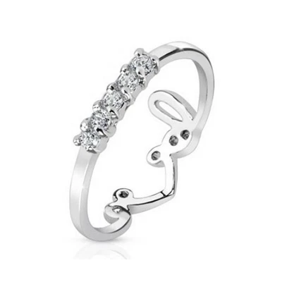 Zehenring Krone Silber Messing Damen Zehring Toe-Ring biegbar elastisch Nagelrin - Bild 1 von 4