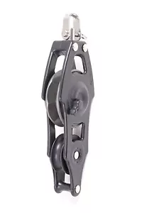 NAUTOS 92078 -BLOCK ORGANIC 57 MM -FIDDLE SWIVEL RATCHET W/BECKET-SAILBOAT BLOCK - Picture 1 of 2