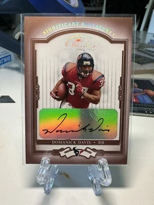 2004 Donruss Classics Significant Signatures Red #36 Domanick Davis Auto - Picture 1 of 2
