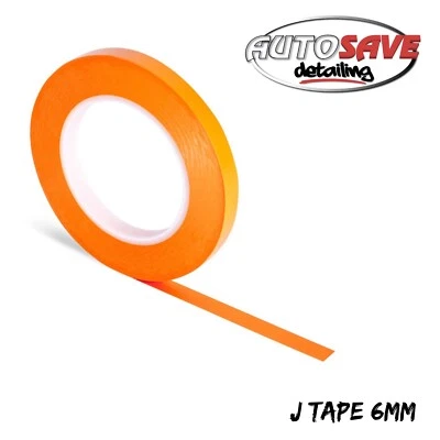 JTape - Orange Fine Line Masking tape Detailing Heat Resistant  6mm 55m Long - Image 1 of 4