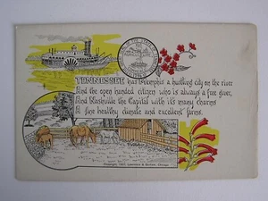 State of Tennessee Vintage Unused Postcard - Picture 1 of 2