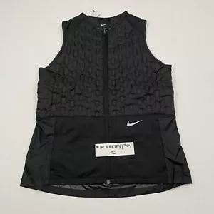 $180 Womens M Nike Therma Fit ADV Downfill Running Vest Black DD6063-010 2 - Picture 1 of 12