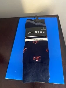 NUEVO PARA HOMBRE TALLA 6-12.5 GOLDTOE PAQUETE DE 3 CALCETINES DE VESTIR DISEÑO LANGOSTAS - Imagen 1 de 13