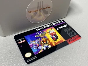 Biker Mice from Mars (SNES) Super Nintendo Replacement Game Label - Picture 1 of 1