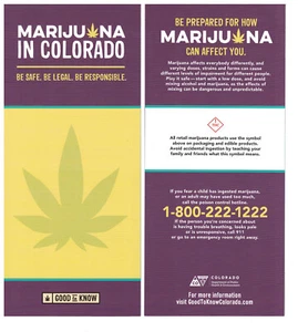 Brochure marijuana in Colorado - Foto 1 di 1
