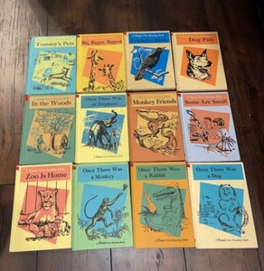 Dolch First Reading Books 1958-62 Animal Fables Illustrated HC Lot of 12 - Picture 1 of 2