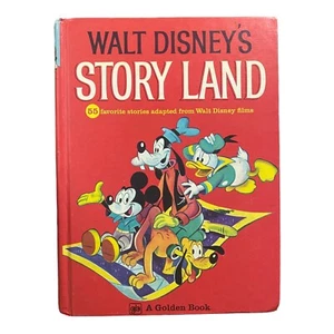 Vintage Walt Disney's Story Land A Golden Book of 55 Stories 16th Printing HC - Picture 1 of 8