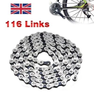 Racing Bicycle 6/7/8 Speed Steel Chain IG51 for Shimano Bike Chain MTB 116 links - Picture 1 of 3
