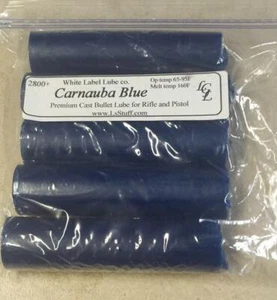 10 Sticks Carnauba Blue Cast Bullet Lube 2800fps White Label Lube  FREE SHIPPING - Picture 1 of 2