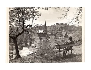 WWII WW2 Original Photo Soldier Overlooking 'Heidenheim Germany' 1940's (READ) - Picture 1 of 4