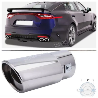 For Kia Stinger/Optima Car Exhaust Pipe Tip Rear Tail Throat Muffler Steel US Foto 1 de 4