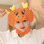 Mascot Dragon Dragon Plush Hat 2024 Dragon Year Chinese Style Hat  Warm