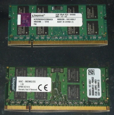 1GB 2GB 4GB Markenspeicher DDR2 667 / 800 MHz SO-Dimm pol.200 PC2-5300S/6400S - Bild 1 von 2