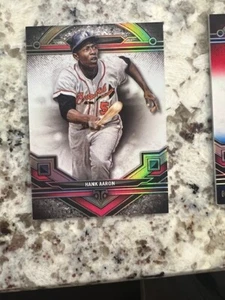 2024 TOPPS MLB TRIPLE THREADS CARD ATLANTA BRAVES HANK AARON #95 - Picture 1 of 1
