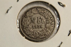 SWITZERLAND 1934 1/2 FRANC KM23 - Picture 1 of 2
