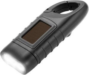 Hand Crank Emergency Flashlight Solar Panel Survival Camping Hiking Backpack - Picture 1 of 5