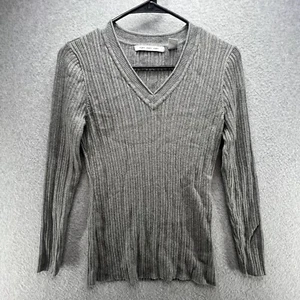 Eight Eight Eight klassischer grauer Damenpullover mit Zopfmuster Größe Small - Bild 1 von 7