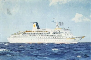 Barco postal: Golden Odyssey, Royal Cruise Line, Cruise Ship 4x6 publicado 1981 - Imagen 1 de 2
