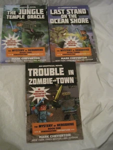 Lot 3~Complete Minecraft Gameknight999 Herobrine series-Cheverton~LBDAC - Imagen 1 de 5