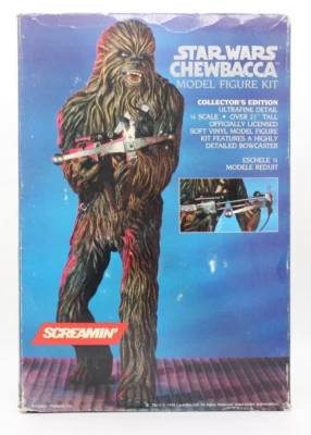 Screamin  1994 Star Wars 1/4 Scale Chewbacca Vinyl Model Figure Collector Kit - Image 1 of 4