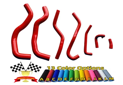 MANGUERAS DE RADIADOR Y CALENTADOR DE SILICONA aptas para HONDA ACUERDO/ACURA TSX CL7 K20A 2002-08 ROJO Foto 1 de 4