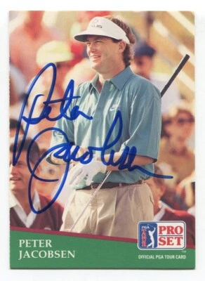 1991 Pro Set PGA Tour Golf Peter Jacobsen Signed Card Autographed #171 - Image 1 of 2