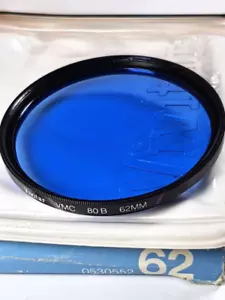 62mm 80B VMC Multi Coated Blue Glass Lens Color Conversion Filter 80-B USA Made - Picture 1 of 4