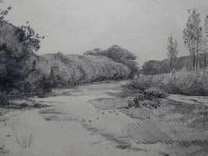 Johan Briedé (1885, 1980) - Landschaft, Zeichnung, 1925, handsigniert - Picture 1 of 5