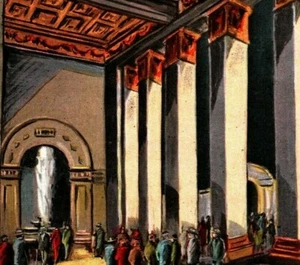 Postkarte Sesqui Hundertjährige Ausstellung von 1926 Lobby des Haupteingangs.  - Bild 1 von 3