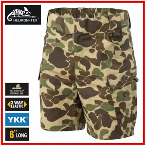 Pantalones Cortos Tácticos Helikon Tex UTS 6" Carga Militar Combate Pato Cazador Piel de Rana - Imagen 1 de 3