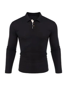 Men's Waffle Knit Short Sleeve Casual Polo Shirts NEW - Picture 1 of 14
