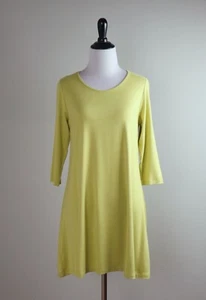 COMFY USA NWT $109 3/4 Sleeve Super Soft Full Tunic Top in Chartreuse Size XS - Picture 1 of 6